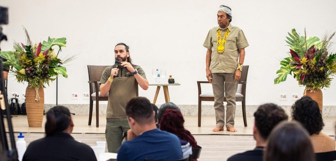 Encontro socioambiental promovido pela FGPA com a participação de Ailton Krenak